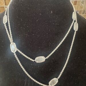 Kendra Scott Silver Double Layer Necklace new without tags